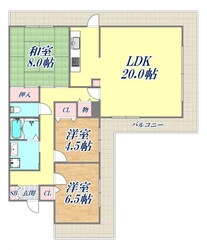 西宮六軒町アーバンリズの物件間取画像